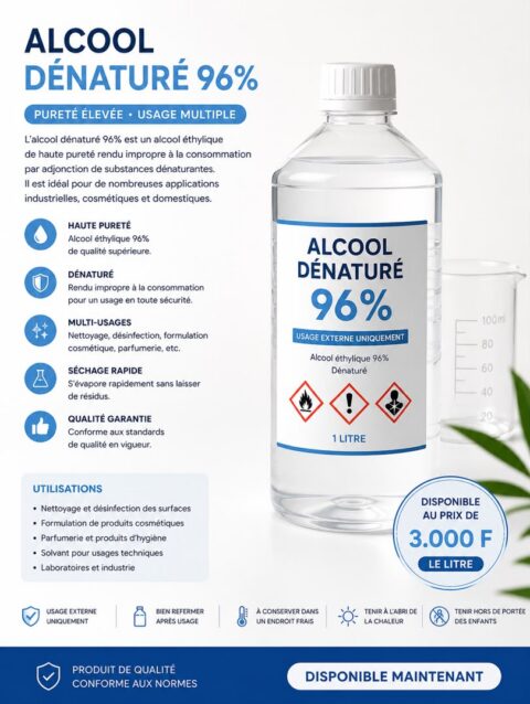 Alcool Dénaturé 96%